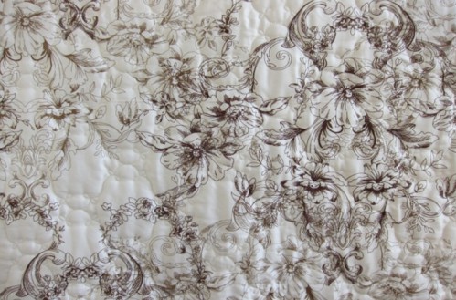 Одеяло-покрывало Shuba премиум Коричневые Цветы 140х205 см