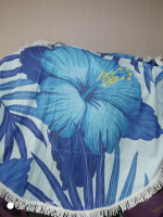 Полотенце пляжное Blue flower D-150 см