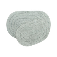Набор ковриков для ванной Shalla Edna gri серый 50x80 см + 40x60 см