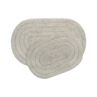 Набор ковриков для ванной Shalla Edna tas серый 50x80 см + 40x60 см