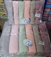 Набор махровых полотенец Cestepe VIP Cotton Vx10 из 6 штук 50х90 см