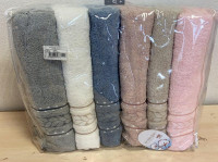 Набор махровых полотенец Cestepe VIP Cotton Vx05 из 6 штук 70х140 см
