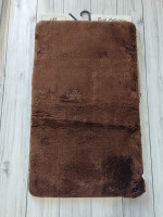 Набор ковриков для ванной Alessa 50x60 см + 60х100 см однотонный шоколадный