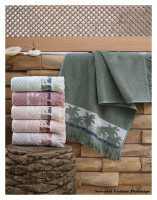Набор махровых полотенец Sikel VIP Cotton Palmie 70х140 см 6 шт.