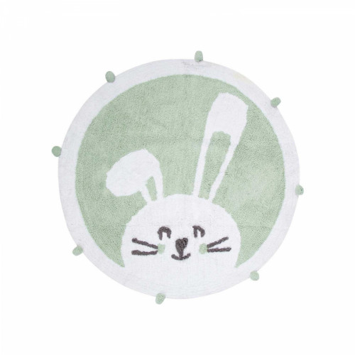 Коврик в детскую комнату Irya - Bunny mint ментоловый 110х110 см