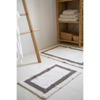 Набор ковриков Irya - Liberte beyaz белый 60х90 см + 40х60 см