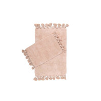 Набор ковриков Irya - Gala gul kurusu розовый 55х85 см + 35х55 см