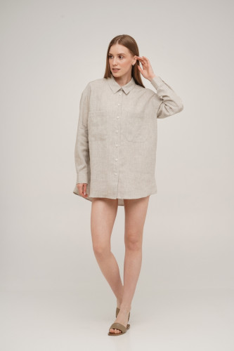 Рубашка льняная Linen SoundSleep натуральная (размер M)