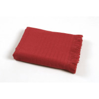 Махровое полотенце TAC Pestemal Silver Kirmizi красный 50х90 см