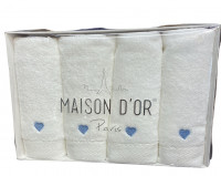 Набор махровых полотенец Maison D'or из 4-х шт V02 30x50 см