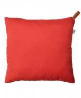 Подушка декоративная Прованс Scarlet с кожаным хлястиком 45х45 см
