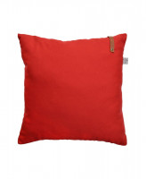 Подушка декоративная Прованс Scarlet с кожаным декором 45х45 см