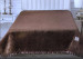 Велюровое стеганое покрывало Koloco Рюши 200x230 см, коричневое