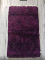 Набор ковриков для ванной Alessa 50x60 см + 60х100 см Ромб фиолетовый