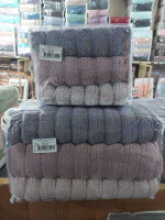 Набор махровых полотенец Cestepe Micro Cotton Premium из 3 штук 50х90 см, модель 13