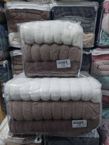 Набор махровых полотенец Cestepe Micro Cotton Premium из 3 штук 50х90 см, модель 14