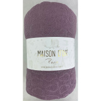 Простынь махровая на резинке с наволочками Maison D'or 180x200 см фиолетовая