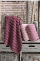 Набор махровых полотенец Cestepe Micro Cotton Premium Ezgi 5 Grup из 3 штук 100х150 см