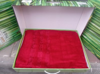 Махровая простынь Sikel Bamboo Red 200х220 см