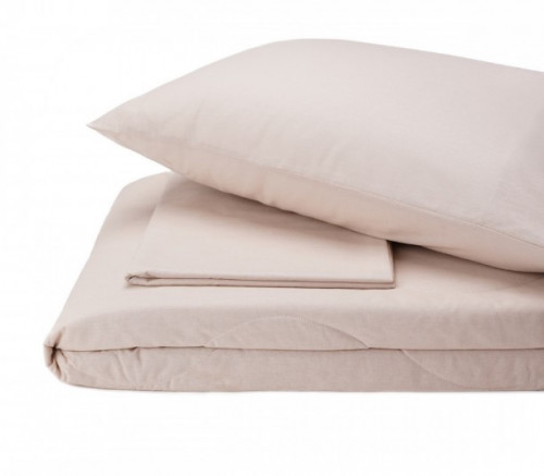 Набор одеяло+простынь+наволочки SoundSleep Silensa хлопковый бежевый 172х205 см двуспальный