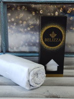 Простынь Belizza сатин белая 280х280 см с наволочками