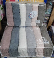 Набор махровых полотенец Cestepe Cotton Jacquard Vx16 из 6 штук 50х90 см