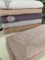 Набор махровых полотенец Sikel Purry Cotton с вышивкой V.3 30х50 см 6 шт.