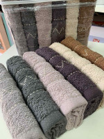 Набор махровых полотенец Sikel Purry Cotton V.15 30х50 см 6 шт.