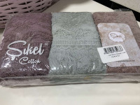 Набор махровых полотенец Sikel жаккард Vase 30х50 см 6 шт.