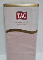 Простынь Tac cатин 270x260 см розовая
