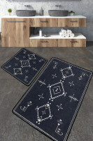 Набор ковриков для ванной Chilai Home ANTIGUO FÜME 60x100 см + 50x60 см