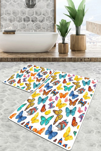 Набор ковриков для ванной Chilai Home BUTTERFLY VALLEY 60x100 см + 50x60 см
