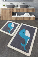Набор ковриков для ванной Chilai Home DELFINO 60x100 см + 50x60 см