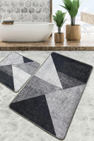 Набор ковриков для ванной Chilai Home PHELL GRI 60x100 см + 50x60 см
