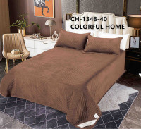 Покрывало велюровое Colorful Home 210x230 см CH - 1348 - 40 коричневое