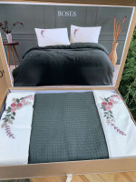 Набор постельного белья Limasso с пике - покрывалом евро, модель 5