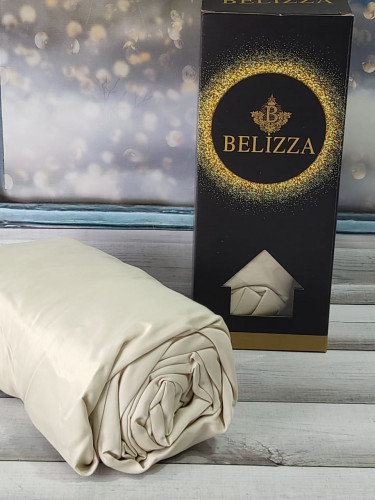 Простынь на резинке Belizza 160х200 см+30 см + 2 шт наволочки 50х70 см, модель 5