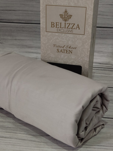 Простынь на резинке Belizza 160х200 см+30 см + 2 шт наволочки 50х70 см, модель 17