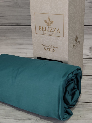Простынь на резинке Belizza 160х200 см+30 см + 2 шт наволочки 50х70 см, модель 19