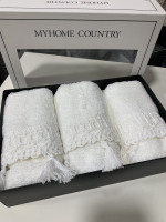 Набор махровых полотенец для рук MyHome Country 30x50 см, модель 8