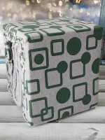 Cotton Collection Зеленый квадрат полуторное