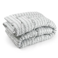 Одеяло Руно силиконовое Grey Braid зимнее 200x220 см евро