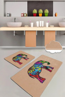 Набор ковриков для ванной Chilai Home Olifant bej 60x100 см + 50x60 см