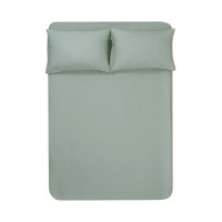 Простынь на резинке с наволочкой Penelope - Celine green зеленый 120x200 + 50x70 см