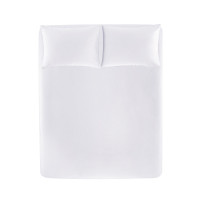 Простынь на резинке с наволочкой Penelope - Lia white белый 100x200 + 50x70 см