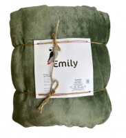 Плед флисовый Emily Сomfort зеленый 150х200 см