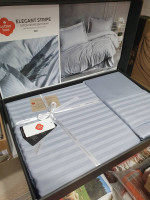 Cotton Box Elegant stripe gri евро