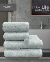 Набор махровых полотенец Ikra Life Carol mint 50x90 см + 70x140 см
