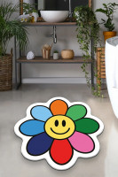 Коврик в детскую комнату Chilai Home Smiling Colorful Daisy 140x140 см