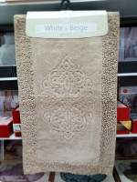 Набор ковриков из 2-х штук White Beige 50x60 см + 60x100 см, модель 5